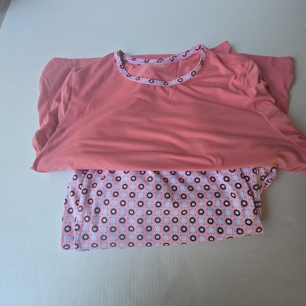 Lands' End Pink Floral Sleepwear
